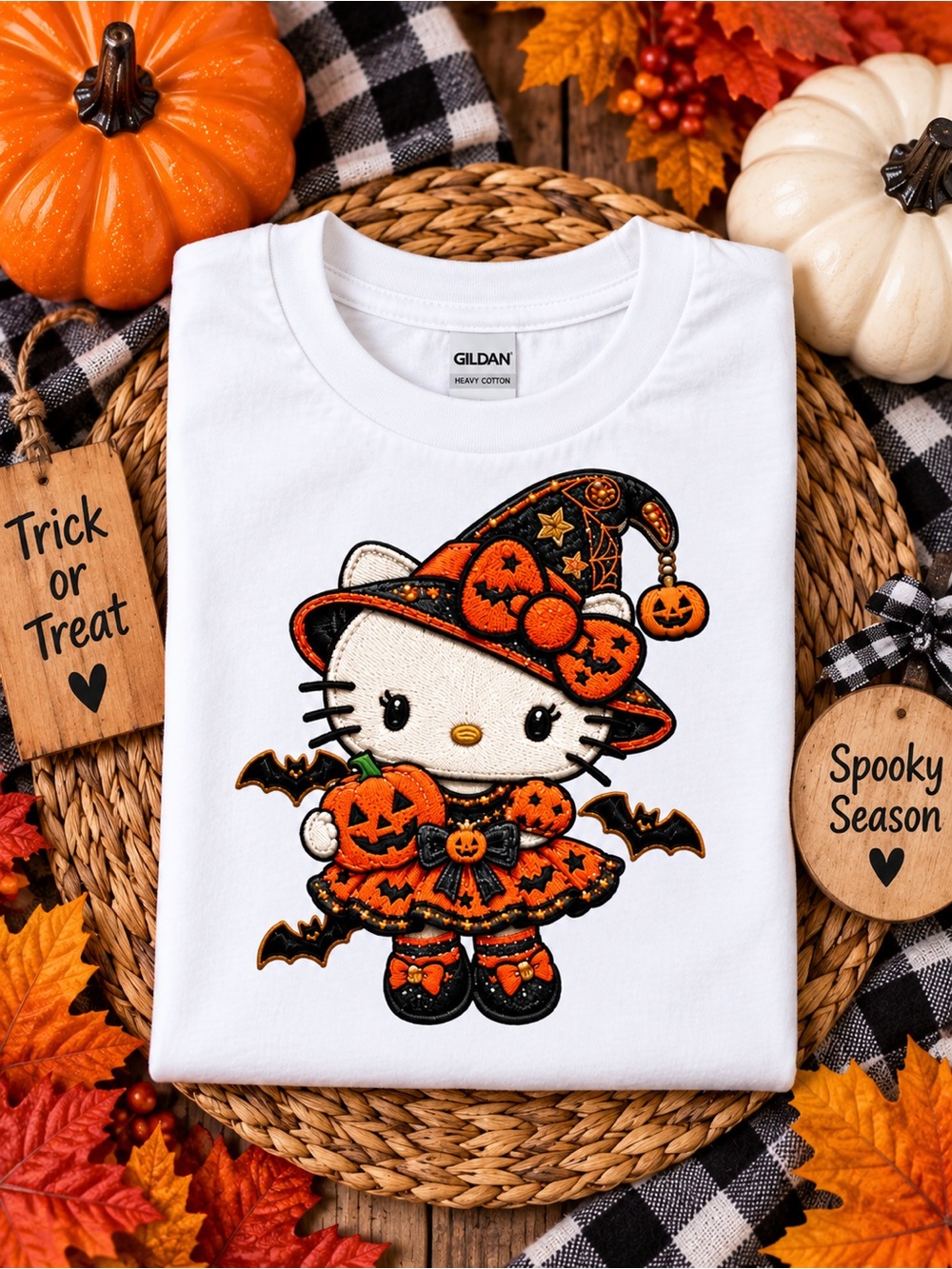 Personalized Kids Halloween T-Shirt | Custom Name Faux Embroidery Tee | 12M–10 - Picture 8 of 16